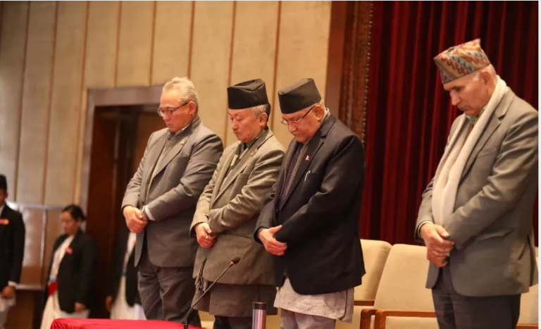 वाइडबडीमा रविन्द्र निर्दोषः ओली