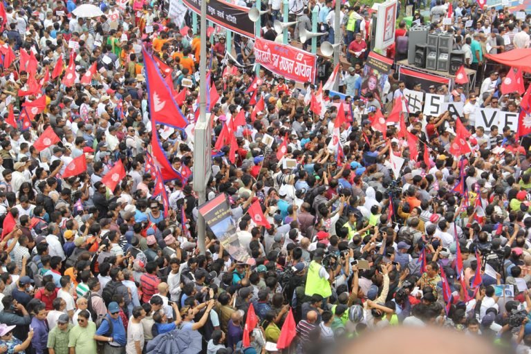 फिर्ता भएको गुठी विधेयकविरुद्ध काठमाडौंमा प्रदर्शन