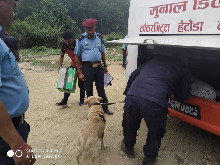 मकवानपुर प्रहरीद्वारा  थरी थरीका पटका वरामद