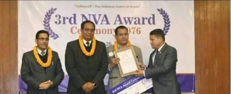 एनभीए अवार्डमा प्रशिक्षक ज्ञानेन्द्र विष्टको ह्याट्रिक