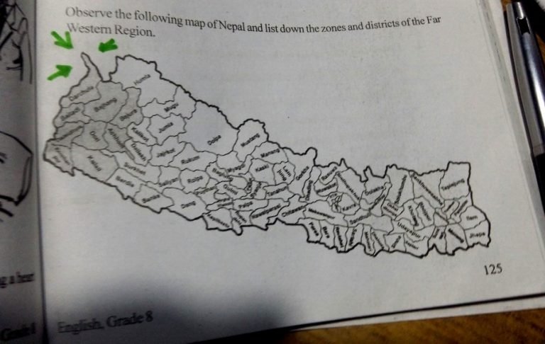 ५ बर्ष पहिल्यै छापिएको थियो ८ कक्षाको कितावमा लिम्पियाधुरासहितको नक्सा: लेखक पनेरु