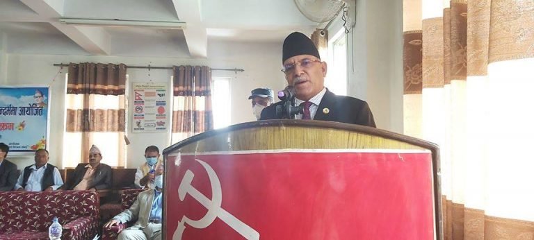 ओलीको सक्रियताले एमाले दर्ता भयोःप्रचण्ड