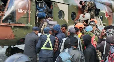 बुढीगण्डकी बाढी : ९५ जनाको उद्धार, ३५ जनालाई काठमाडौँ ल्याइयो